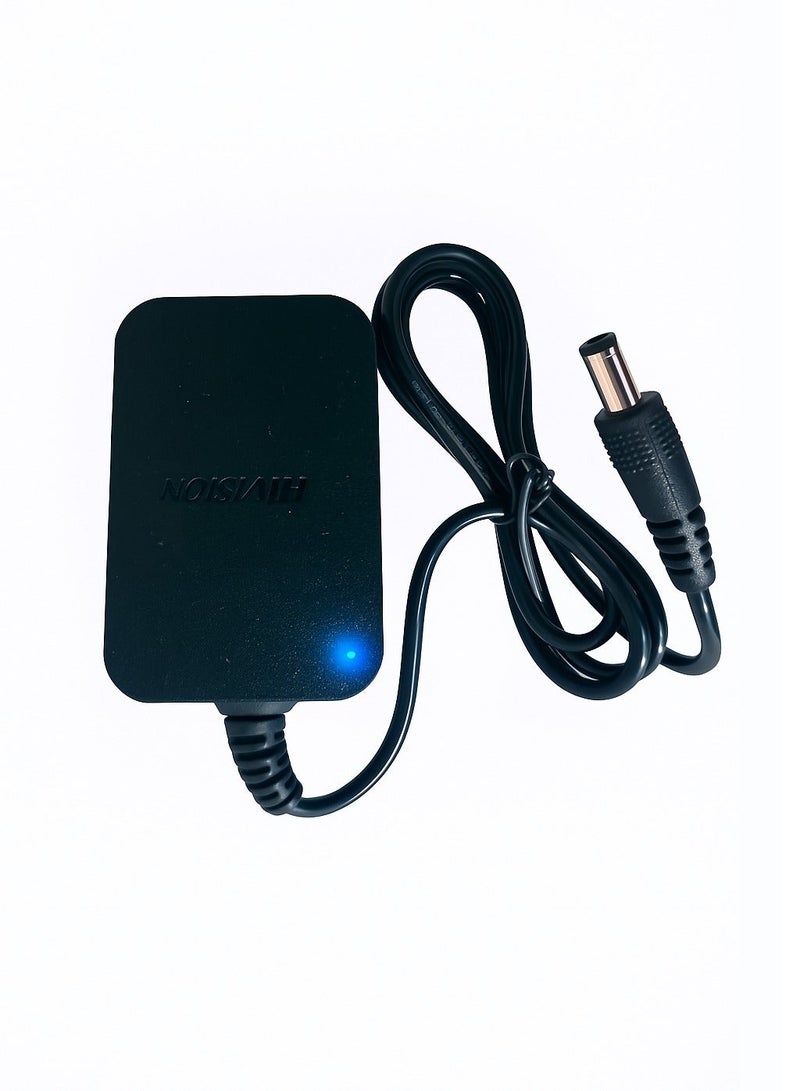 Hivision Universal Power Adapter 12V 2A – AC 100-240V to DC Wall Plug – 1m Cable – UK Plug – Black – For LED Lights, Routers, Monitors and Other Devices - Image 3